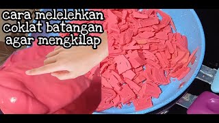 TIPS MELELEHKAN COKLAT BATANGAN  CARA MENCAIRKAN COKLAT BATANGAN [upl. by Lyman]