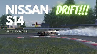 Assetto Corsa  Mega Tamada Track  Tamada Sportsland  DRIFT  NISSAN S14  HD PC 4K [upl. by Lexa49]