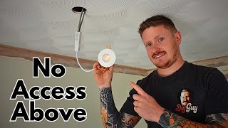 How to Install Downlights With No Access Above  It is Possible [upl. by Shue]