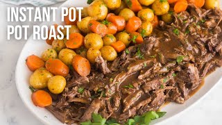 The BEST Instant Pot Pot Roast fabulous gravy and no mushy vegetables  The Recipe Rebel [upl. by Ielak]