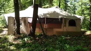 Cabelas Alaknak 12x20 4 Season Outfitter Tent walk around [upl. by Atika]