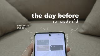 🦔 how to add the day before widget for android phones using widgetopia [upl. by Nashom]