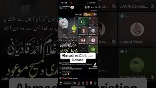 Ahmadi vs Christian Debate  Ahmadi Debates [upl. by Elva]