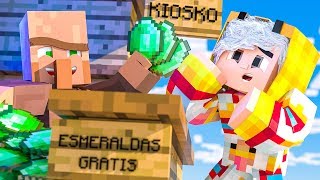 DE ESTA FORMA CONSIGO ESMERALDAS GRATIS   Minecraft 20 [upl. by Eltsyek]