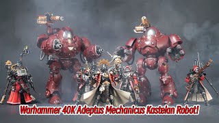 【Unboxing】Warhammer 40K Adeptus Mechanicus Kastelan Robot JOYTOY Warhammer 40K figures [upl. by Nemrak]