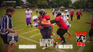 AMERICAN FOOTBALL AUCKLAND  WOMENS BARBARIANS vs WILDCATS Womens Match [upl. by Norvil137]