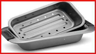 Anolon Advanced Nonstick Bakeware MeatloafLoaf Pan Set with Grips and Insert 2 Piece Gray [upl. by Joab]