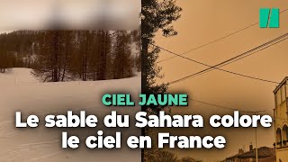 Le sable du Sahara a encore changé la couleur du ciel dans une partie de la France [upl. by Johnette311]