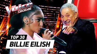 Outstanding BILLIE EILISH covers on The Voice  Mega Compilation [upl. by Chev245]