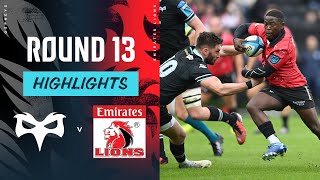 Ospreys v Emirates Lions  Instant Highlights  Round 13  URC 202324 [upl. by Aryahay]