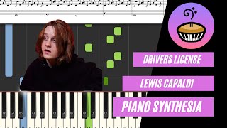 Drivers License Lewis Capaldi Olivia Rodrigo Piano Chords [upl. by Llerred11]