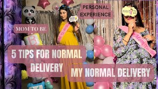 Normal Delivery  Just 5 Tips Personal Experience नार्मल डिलीवरी🤰pregnancy normaldelivery [upl. by Anwahsal169]