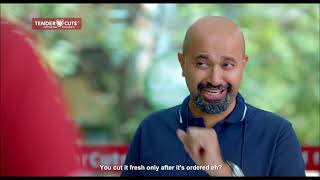 TenderCuts TVC  Mutton curry cut by the doubt master  Hindi  20 sec [upl. by Yovonnda]