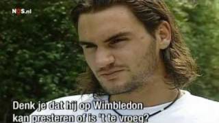 Roger Federer 2002 Interview on Wimbledon pressure possible breakthrough [upl. by Waylin]