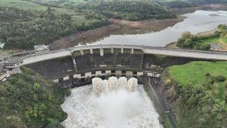 ECRETEMENT DE LA CRUE AU BARRAGE DE VILLEREST  OCTOBRE 2024 [upl. by Gokey304]