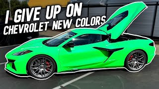 Chevrolet released the 2025 C8 Colors they made a HUGE Mistake Good Bad and the Ugly [upl. by Meingolda]