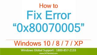 How to Fix Error “0x80070005” [upl. by Woodberry]