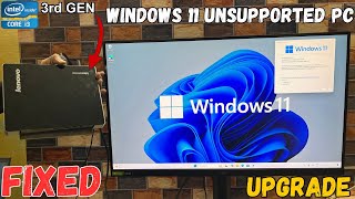 How to Install Windows 11 on Unsupported PC  Upgrade Windows 10 to Windows 11 [upl. by Knut573]