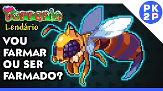 Vacilou rodou A Impiedosa Abelha Rainha GFB ► Terraria Lendário 19 [upl. by Binky414]