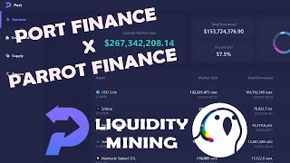 Get Paid To Use Port Finance l Port x Parrot Finance Liquidity Mining [upl. by Xuerd332]