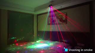 Laser Party Light 9 Eyes LED Stage Lighting LED Strobe Light [upl. by Galvan]