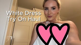 Lovely White Dress Try On Haul With Jade [upl. by Rhonda306]