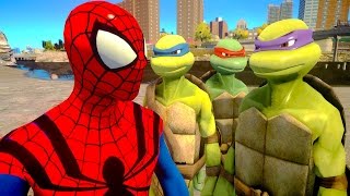 Spiderman vs Teenage Mutant Ninja Turtles [upl. by Bone]