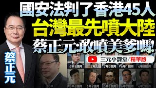 國安法重錘「港獨」！45人被判監4到10年！台灣急喊話「一國兩制完了」！蔡正元：龜孫子！你美爹更狠，你敢噴嗎！BNETVNZ [upl. by Novyat]