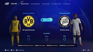 Dortmund vs Sturm Graz⚽Champions League  2024 2025⚽Brilliant Goal⚽My Predictions✌️🙏 [upl. by Aivan]