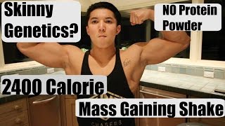 Homemade Mass Gainer Shake  How I gained 20 Lbs in 3 Months [upl. by Ahseket]