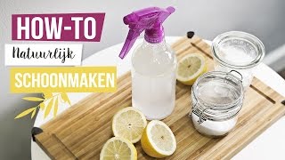 Howto schoonmaken met natuurlijke ingrediënten  Westwing [upl. by Kolva]