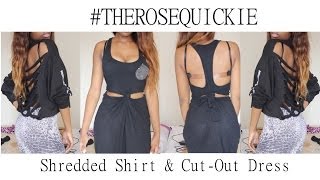 TheRoseQuickie  Shredded Crop Top amp Cut Out Dress [upl. by Akeenahs876]