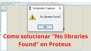 Como solucionar el problema quotNo libraries Foundquot en Proteus [upl. by Inahet335]