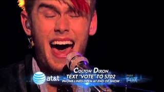 September  Colton Dixon American Idol Performance [upl. by Nnylyt]