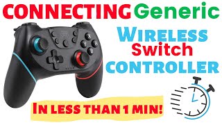 NINTENDO SWITCH How to connect a wireless controller IN LESS THAN 60 SECONDS [upl. by Hazelton271]