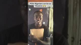 POV Nigerians can be so tribalistic💀 funny westafrica jamestooreal [upl. by Jane]