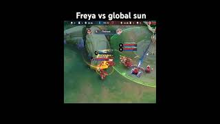 Freya vs global sunfreyamlbbshortsKiranGamingYTT [upl. by Tonie]