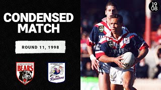 North Sydney Bears vs Sydney City Roosters  Round 11 1998  Condensed Match  NRL [upl. by Aneeh546]