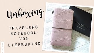 Unboxing Travelers Notebook von Liebeskind  Liebeskind Kalender macaque pink  deutsch  filolove [upl. by Oilasor746]