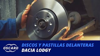 Cómo cambiar los discos y las pastillas de freno delantero en un Dacia Lodgy Tutoriales Oscaro [upl. by Eiddet819]