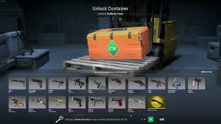 Unboxing a Rank 8 Super Low Float Gold Toof from the new gallery case CS2 [upl. by Morty311]