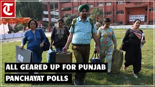 Preparations on at various places for Punjab panchayat polls to be held on Tuesday [upl. by Greer]