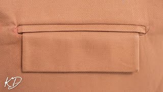 Welt Pocket with Flap Tutorial [upl. by Pastelki]