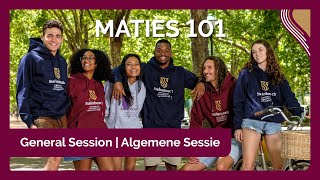 Maties 101 Student Experience [upl. by Gunnar434]