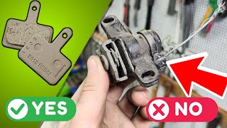 How to replace brake pads on a bicycle Adjusting mechanical disc brakes [upl. by Prady]