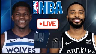 Minnesota Timberwolves at Brooklyn Nets NBA Live Play by Play Scoreboard  Intergard  Interga [upl. by Eilata]