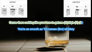 Tennessee Whisky by Chris Stapleton play along with scrolling guitar chords and lyrics [upl. by Aceissej]