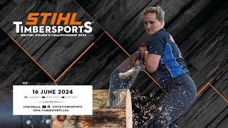 STIHL TIMBERSPORTS® British Womens Championship 2024 [upl. by Ahsieyn]