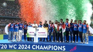 T20 World Cup Champions Team India felicitated in grand style in Mumbai [upl. by Irved]