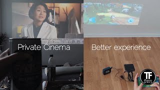 Under €200 Mini Projector Setup  4K  Apeman M4 DLP Projector  Unboxing Review amp Testing [upl. by Huesman]